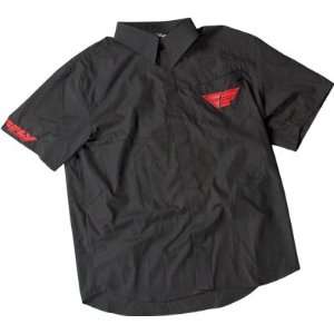  Fly Racing Pit Shirt   Medium/Black/Red: Automotive