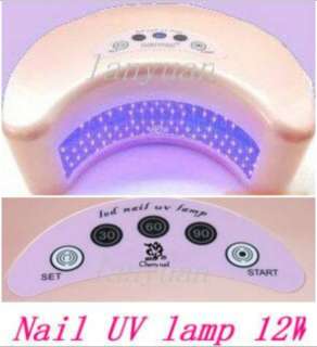   12W TOP LED Nail Gel Polish Cure Lamp Harmony Shellac UV Dryer Timer
