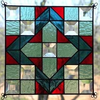 NEW 9 Stained Glass Art Window Quilt Suncatcher 908  