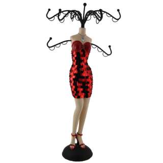   Cocktail Jewelry Stand Doll Mannequin 15H Tree Organizer New in box