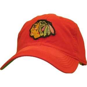  Men`s Chicago Blackhawks Red Slope Flex Fit Hat Sports 