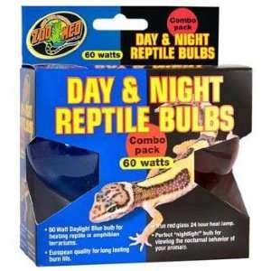    Top Quality 60 Watt Day Night Reptile Bulb Combo Pack