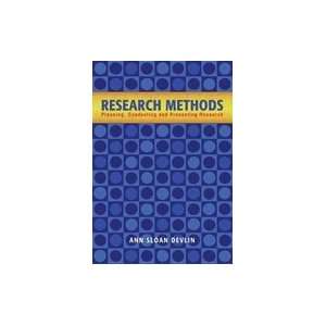   Research Methods  Planning, Conducting, and Presenting Research