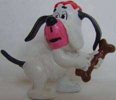 Droopy Dog Holding Bone PVC Figurine Vintage Cartoon  