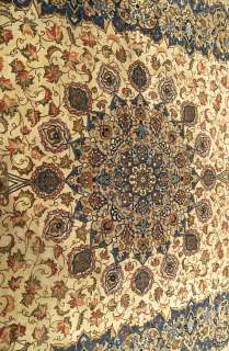  Design Handmade Antique 1930s Persian Royal Kashan Wool Rug  