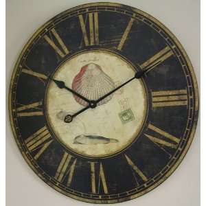  23 Nautical Seashell Clock ~ Conch Shell Wall Clock