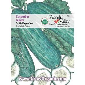  Organic Cucumber Seed Pack, Sumter Patio, Lawn & Garden