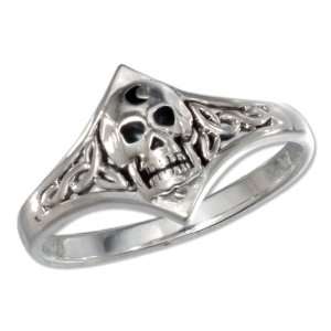   Sterling Silver Large Claddagh Heart in Hands Ring (size 09) Jewelry
