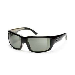 Smith Touchstone Polarized Glass Sunglasses   Black/Grey Green  