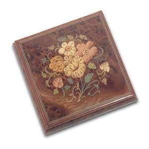  Magnificent Musical Jewelry Box with Beautiful Flowers 