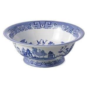 Williams Sonoma Home Spode Blue Willow Large Footed Bowl, Each  