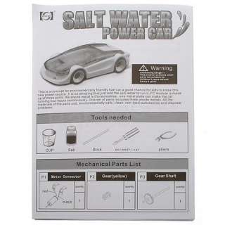 DIY Kits Green Energy Toys Salt Water Fuel Cell Car  