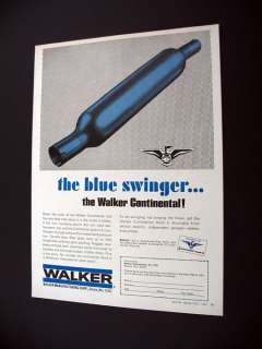 Walker Continental Mark II Glass Pack Muffler 1967 Ad  