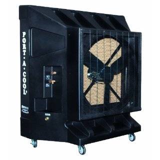  36 Inch 9600 CFM Portable Evaporative Cooling Unit, 2500 Square Foot 