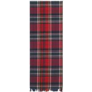   Colorful Blue and Red Plaid Table Runners 12x72 Inches Set of Two
