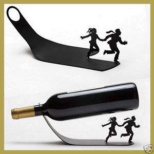 Funky Wine Bottle Holder Metal Rack Ideal Holiday Gift 7290013682048 