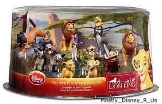 Disney Store Lion King Simba Nala 9 Piece Figure Set  