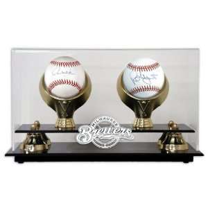     Autographed Baseballs with 2 Ball Display Case